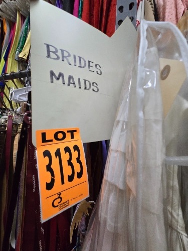 Collection of (38) Bridesmaids dresses, 1960-80s era