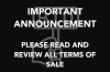 Payments Due with 24 hours of the Auction