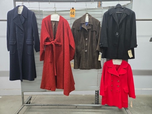 Collection of (5) 1980's era coats