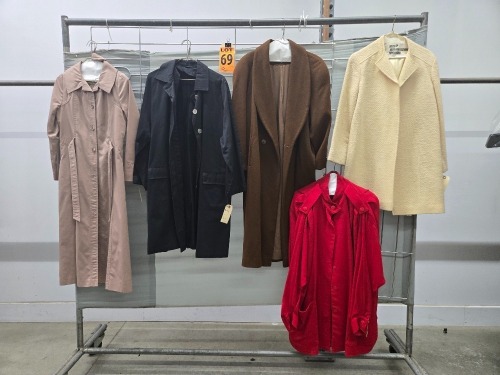 Collection of (5) 1980's era coats