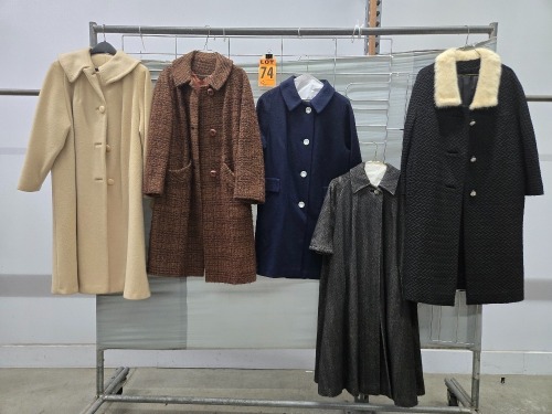 Collection of (5) 1950's era long coats