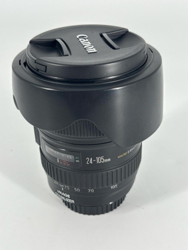CANON IS USM EF 24-105MM F/4L CAMERA LENS