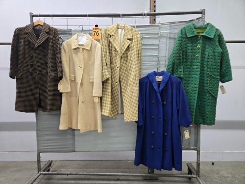 Collection of (5) 1960's era long coats