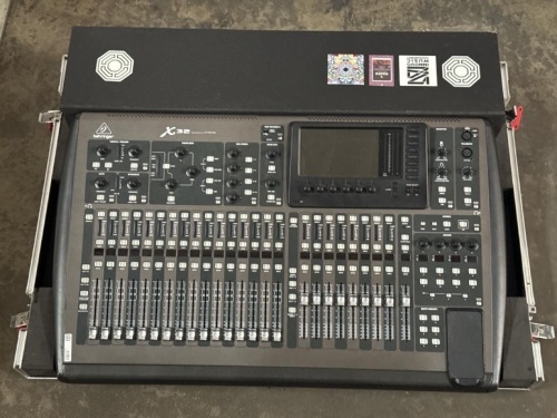 BEHRINGER X32 AUDIO CONSOLE W/ CASE, S16 I/O, and S32 I/O