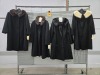 Collection of (5) coats with trim