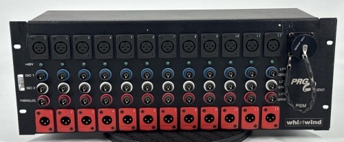 RACK PANEL W1M - XLR3F X12 - X3 ISO WHIRLWIND PSM12 4RU