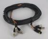 AUDIO SNAKE 4PR HW XLR3 M-F TAILS 50' 15M