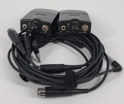 Qty: 2 - SHURE PSM 600 BPRX P6HW WIRED IN EAR
