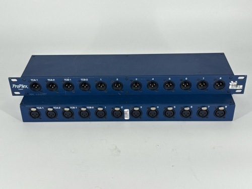 Qty: 4 - RACK PANEL XLR3 X11 PASS-THROUGH PROPLEX