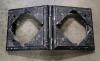 Qty: 2 - TRUSS HINGE 12IN X 12IN BOLT BOOK HORIZ PLATES W/TUBE