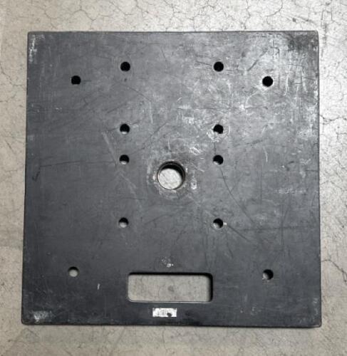 Qty: 4 - TRUSS BASE STEEL 21IN SQ X 1.50IN 56LB - 12+20+PIPE