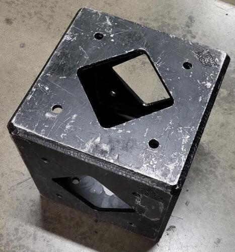 Qty: 4 - TRUSS CORNER 12IN X 12IN BOLT 6-WAY TRU-SIZE BLK - XSF