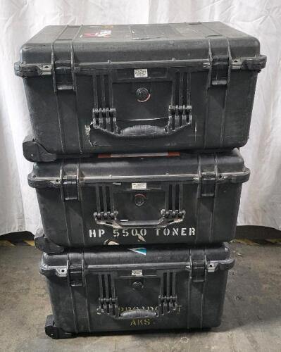 Qty: 3 - 2X PELICAN 1610 AND 1X PELICAN 1620 CASES - EMPTY