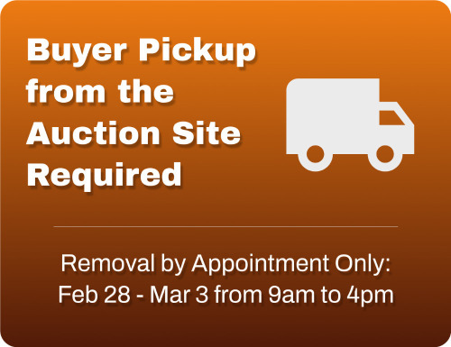 Buyers Must Arrange Pickup from Los Angeles, CA