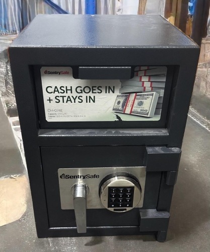 SentrySafe Digital Depository Safe - Cash Drop Slot - Locked