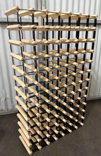 x4 - Modern Wood & Metal Wine Rack