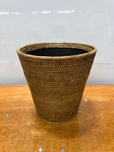 Lot of (7) Woven Rattan Planter / Decorative Basket