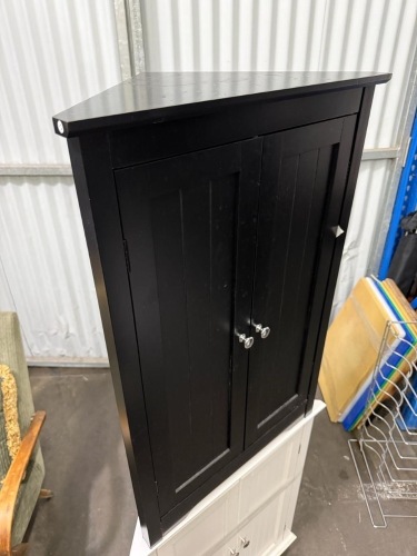 x2 - Black Storage Cabinet