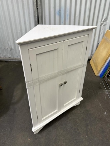 x2 - White Storage Cabinet