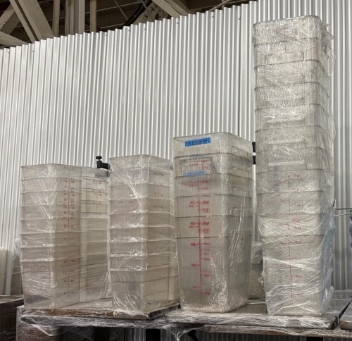 Lot of (60) Commercial Food Storage Containers (Stacked Set)