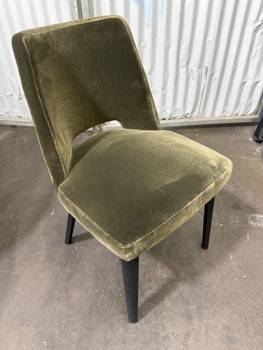 x6 - Upholstered Accent Chair - Olive Green Velvet