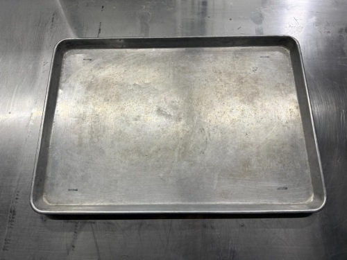 Lot of (85) Stainless steal trays