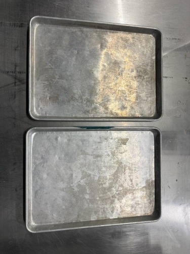 Lot of (60) Stainless steal trays
