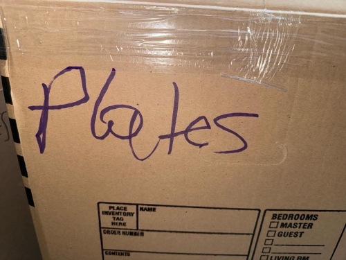 Box Lot of Plates