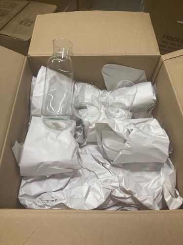 Box Lot of Glassware