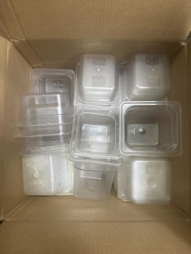 Box Lot of Plastic containers