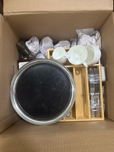 Box Lot of Miscellaneous kitchenware