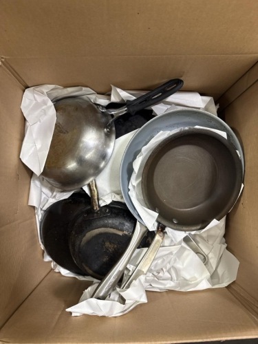 Box Lot of Pans