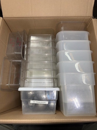 Box Lot of Containers