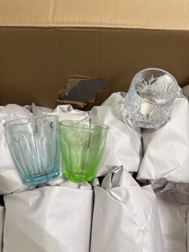 Box Lot of Glassware