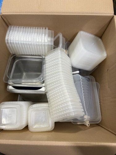 Box Lot of Containers