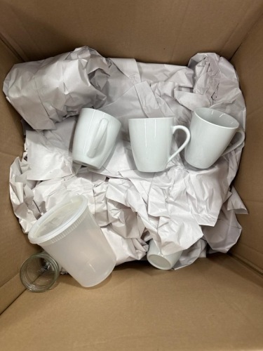 Box Lot of Assorted cups