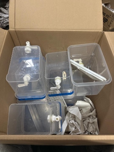 Box Lot of Plastic containers