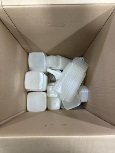 Box Lot of Plastic containers