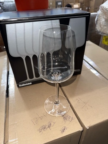 Lot of (126) Wine glasses