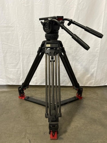 SACHTLER VIDEO 18 FLUID HEAD WITH 5386 LEGS - NO CASE