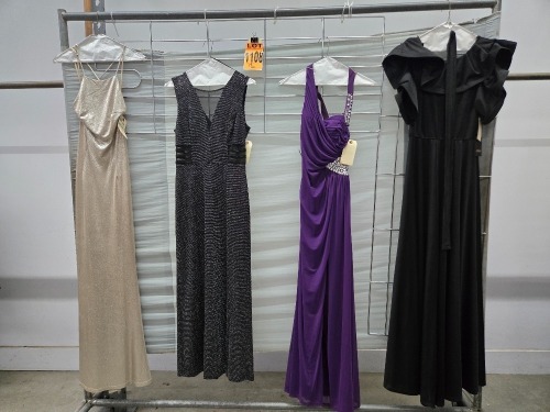 Collection of (4) 2000's era dresses