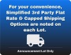 Simple 3rd Party Flat Rate & Capped Shipping is Available