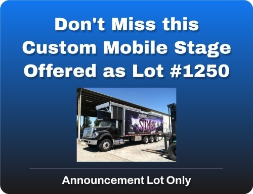 Don't Miss the Custom Mobile Truck Sold as lot# 1250