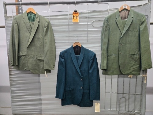 Collection of (3) 1960's era 2pc Suits
