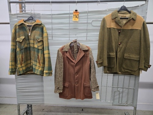 Collection of (3) pieces of 1950's era outerwear