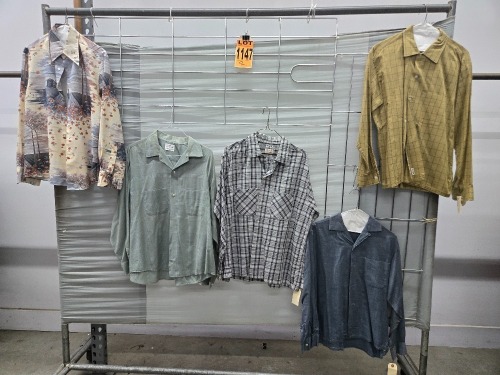 Collection of (5) 1960's era collared shirts