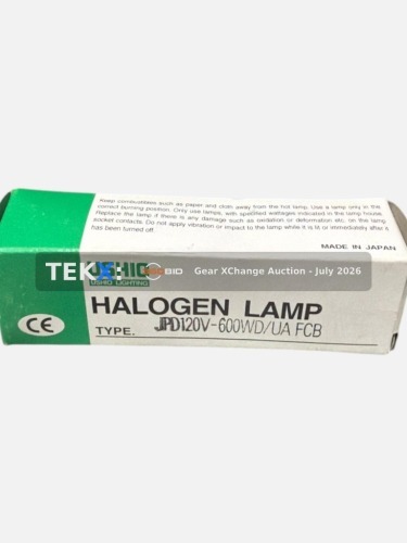 (1) - Ushio Lamp - ANSI Code FCB - JPD Halogen, 120v, 600w