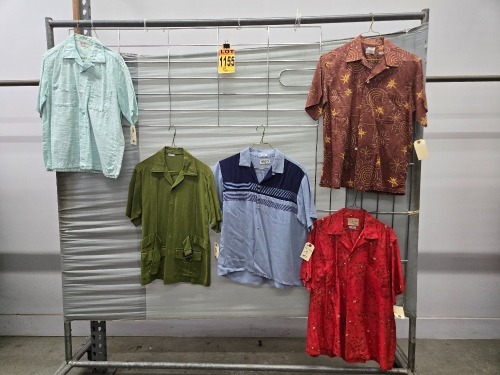 Collection of (5) 1950's era collared shirts