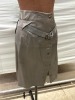 2pc 1980's Era Leather Jacket & Skirt Set - 14