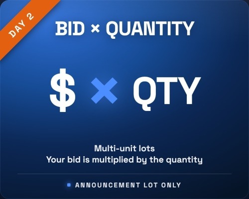 xQTY | Your Bid x the Quantity